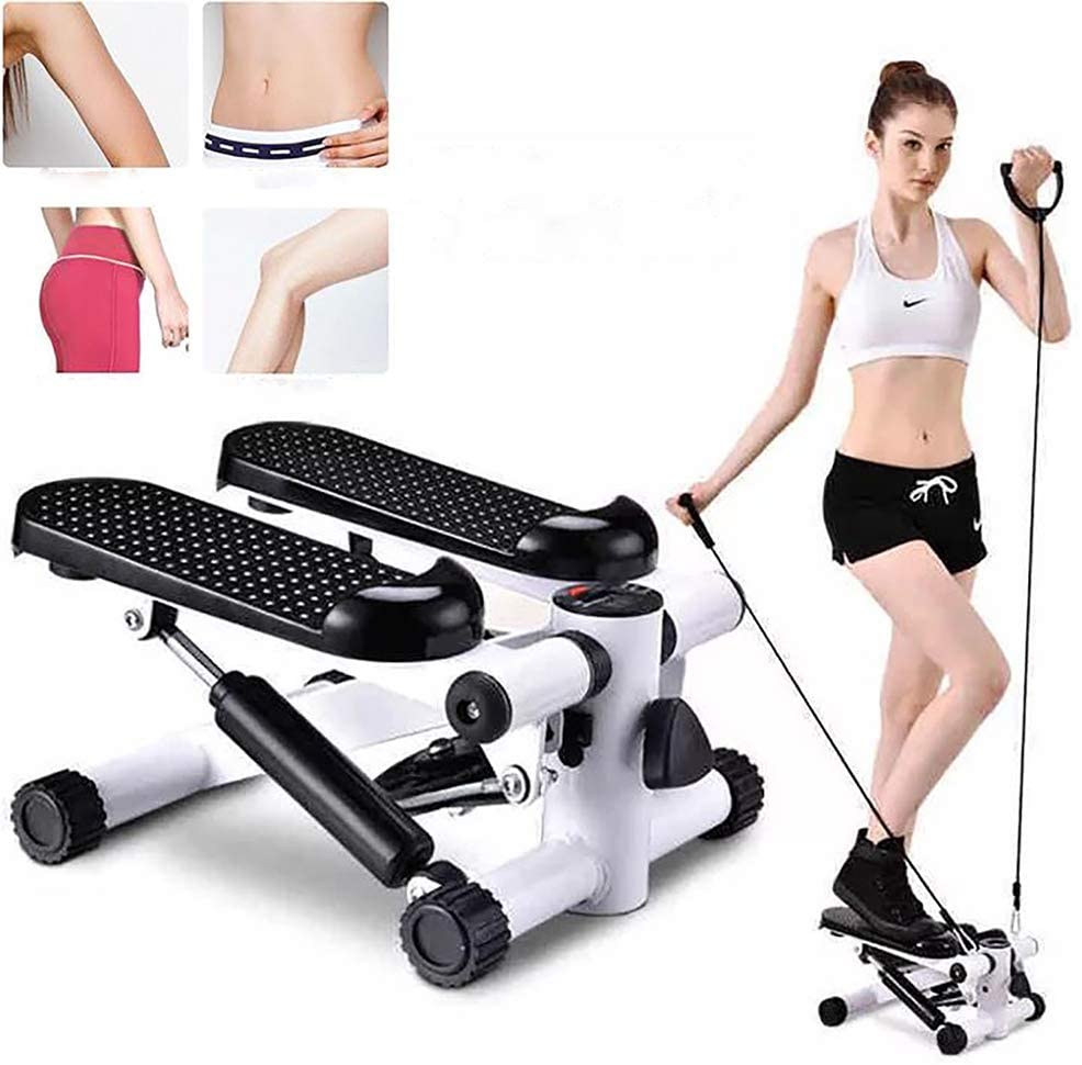 PeakForm Stepper Exercise Machine with Resistance Bands and LCD Monitor